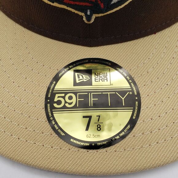 CLINK ROOM Cardinal Direction Hat 59 Fifty Fitted 7 7/8 Brown Red NEW - Picture 6 of 8